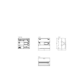 100% AC Drive SIMATIC S7 1200 CPU 1214C Compact CPU with AC DC Relay 6ES7214-1BG40-0XB0