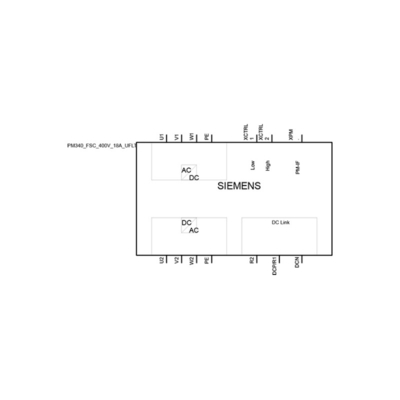 Customized SINAMICS S120 PM340 Power Module Spare Part For SIEMENS 6SL3210-1SE21-8UA0