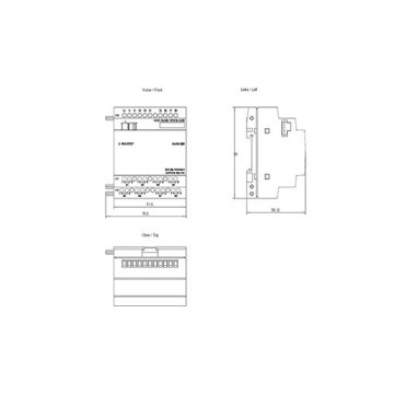 LOGO DM8 24 Expansion Module 6ED1055-1CB00-0BA2 Memory and RS485 Communication Interface
