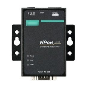 Industrial Automation NPORT 5110 Port RS-232/422/485 Serial Port Device Networking Server Standard TCP/IP Interface for MOXA