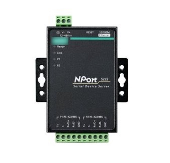 NPORT 5232 2 Port RS-232/422/485 Serial Port Device Networking Server for MOXA