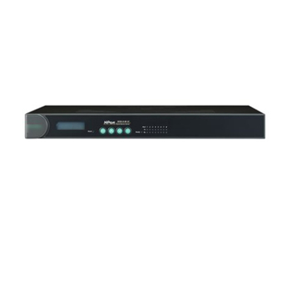 Easy-to- MOXA 8 and 16-port RS-232/422/485 Rack-mounted Serial Server for Professional