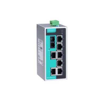 EDS-208A Series 8-Port Unmanaged Industrial Ethernet Switch with Redundant Dual Power Input