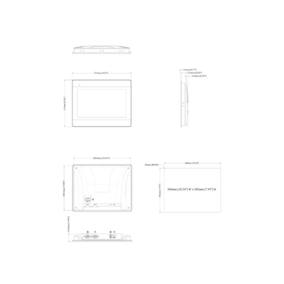 10.1 &quot; WVA Wide Viewing Angle Display HMI Touch Screen MT8106iE with Dual Core RISC CPU