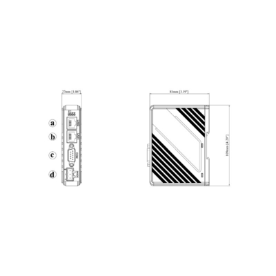 256MB Flash cMT-G01 Thin and Lightweight Design OPC UA MQTT MODBUS TCP/IP Gateway