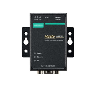 1 2 and 4-port Standard Serial Port to Ethernet Modbus Gateway MGATE MB3180 for MOXA