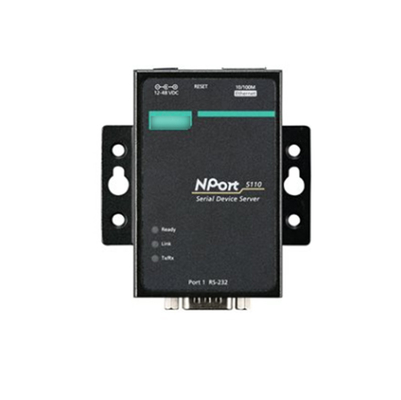 Direct Supply NPORT 5110 Port RS-232/422/485 Serial Port Device Networking Server for MOXA