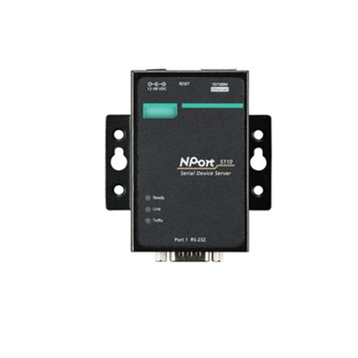 Direct Supply NPORT 5110 Port RS-232/422/485 Serial Port Device Networking Server for MOXA