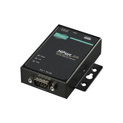 Direct Supply NPORT 5110 Port RS-232/422/485 Serial Port Device Networking Server for MOXA