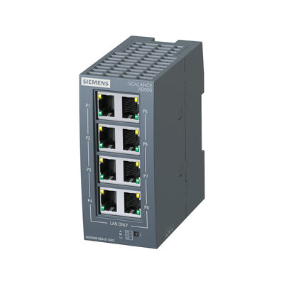 6GK5008-0BA10-1AB2 Siemens SCALANCE XB008 Unmanaged Industrial Ethernet Switch 100%