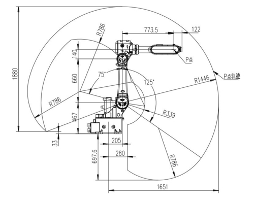 Welding Results GBS10-C1650 Industrial Robot with Welding Torch at Manufacturing Plant