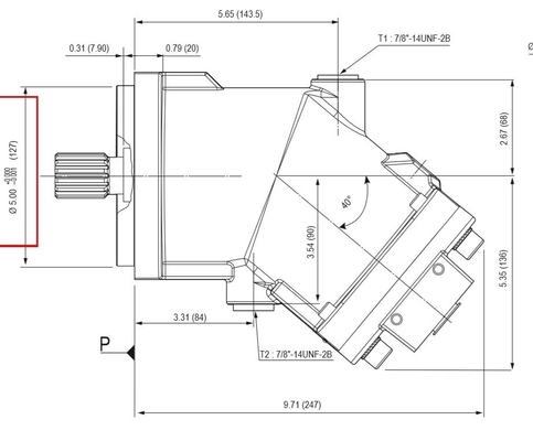 Xpi80 High Pressure Axial Piston Pump for Truck 15-80 Radial Motor 240l/min 420*260*190mm