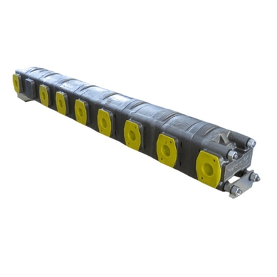 2 Sections Rotary Gear Motor Hydraulic Flow Divider HDD35.125 with 125cm3 Displacement