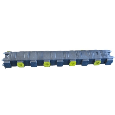 2 Sections Rotary Gear Motor Hydraulic Flow Divider HDD35.125 with 125cm3 Displacement