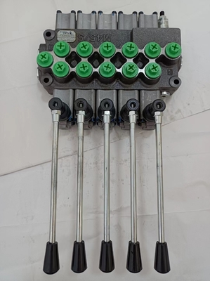 Manual Control G3/8&quot; Hydraulic Monoblock Joystick Directional Control Valve for Customized