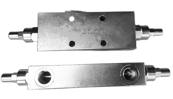VBCD 3/8&quot; DE/FL Overcentre Valves Counterbalance Valve for Maximum Pressure 350bar