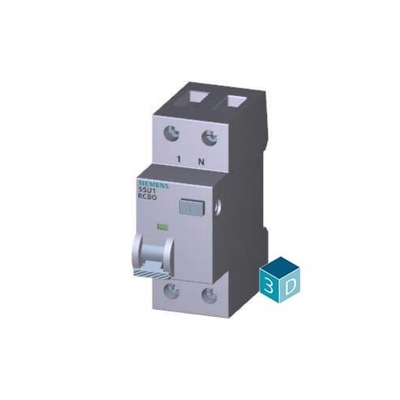 Siemens Low Voltage Distribution Circuit Breaker FI/LS AC 30MA 1 N-P C6 4.5KA5SU1353-1KK06