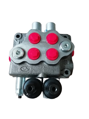Tube Structure 80L/min Flow Hydraulic Directional Valve 2 Spools Monoblock Control Valves