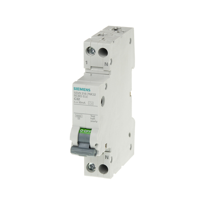Compact Residual Current Protection Circuit Breaker 1P N Type AC 30 mA 5SV9313-1CN25 for Siemens