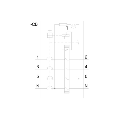 Siemens 5SV3646-6 Residual Current Operating Circuit Breaker Communication Interface