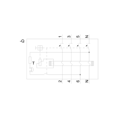 Siemens 5SV3646-6 Residual Current Operating Circuit Breaker Communication Interface