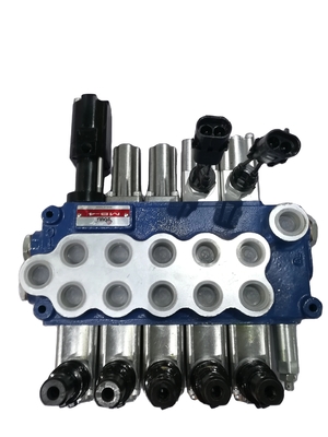 45L/MIN Flow Electrically Controlled 5-Spool Directional Valve for Hydraulic Pressure