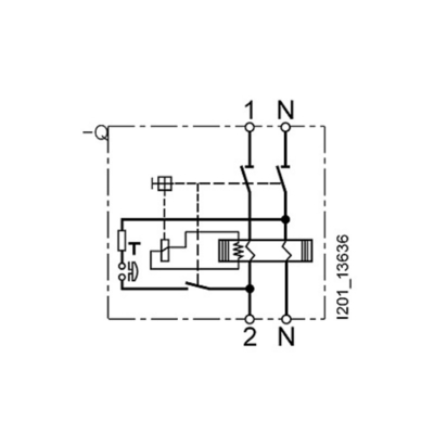 Siemens 5SV4614-0 2-pole Type AC Residual Current Operated Circuit Breaker 40A 300mA Un AC 230V