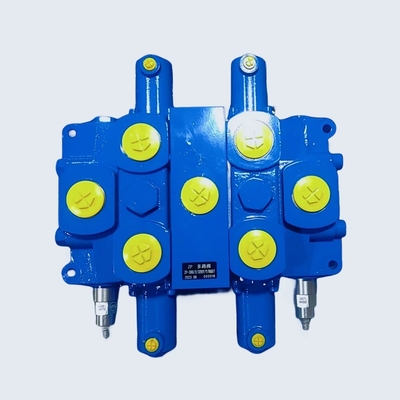 350L/min Tube Structure 2 Spools Sectional Hydraulic Pilot Control Valves Pressure 315bar