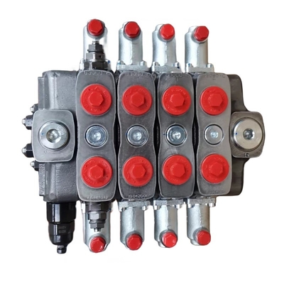 350L/min Tube Structure 2 Spools Sectional Hydraulic Pilot Control Valves Pressure 315bar