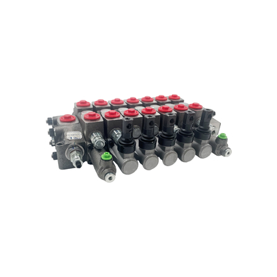 HC-D6/7 Type Hydraulic Directional Control Valve 7 Spools 100L/min Flow 350bar Pressure