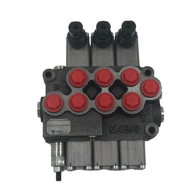 Oil Port Size G3/8&quot; M45/3 Monoblock Hydraulic Directional Valve for Skid Loaders