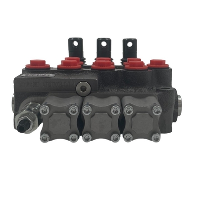 Oil Port Size G3/8&quot; M45/3 Monoblock Hydraulic Directional Valve for Skid Loaders