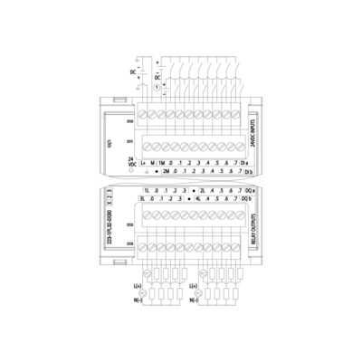 16DI/16DO 16DI 24V DC Sink/Source 16DO relay 2A PLC Digital I/O SM 1223 for Industrial