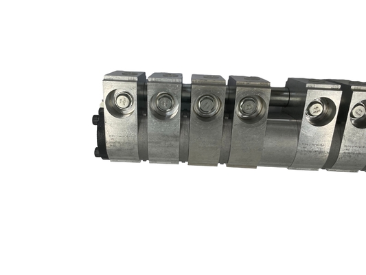8-Port Hydraulic Flow Divider Ball Valve Manifold Block for Pressure in Adapter