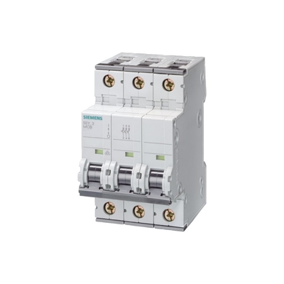 6kA 400V 1pole 25a Plsm Miniature Circuit Breaker Plain 3 Chips Breaker 5SY62067CC