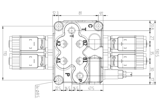 MB-3/2S-3160 /18ES3/28ES3/G-3/M3-12VDC Hydraulic Solenoid Directional Valve Selection