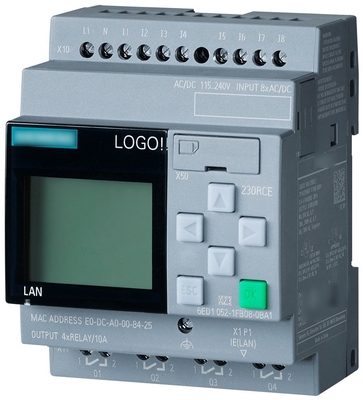 LOGO V8.1 12/24RCE Programmable Controller with 6ED1052-1HB00-0BA8 Host Module and RCE