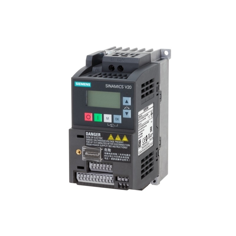 SIEMENS 6SL3210-5BB17-5UV1 SINAMICS V20 200-240V 1AC -10/ 10% 47-63Hz for high power