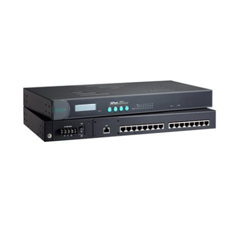 NPORT 5630-16 100 to 240 VAC or 88 to 300 VDC Serial Server for MOXA DHL TNT UPS FEDEX EMS