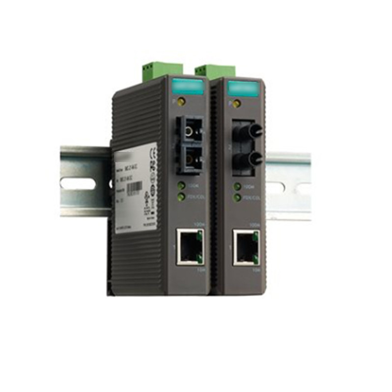 MOXA IMC-21-M-ST Entry-level Industrial 10 100BaseT X to 100BaseFX Photoconverter