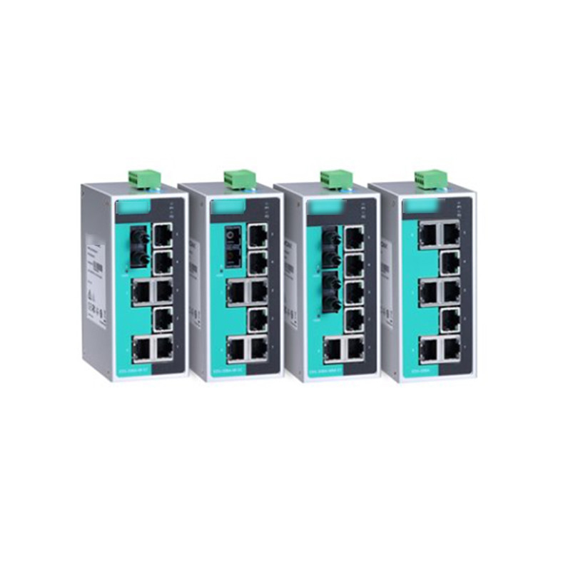 EDS-208A Series 8-Port Unmanaged Industrial Ethernet Switch with Redundant Dual Power Input