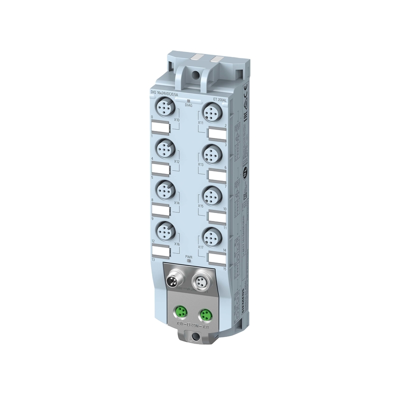 6ES7143-5AH00-0BA0 DIQ 16x24 V DC/0.5 A IP67 Siemens ET 200AL Connection Module with 1