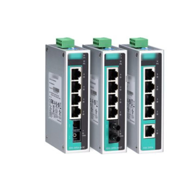 Gas Burner Accessories EDS-205A 5-port Unmanaged Industrial Ethernet Switch for MOXA