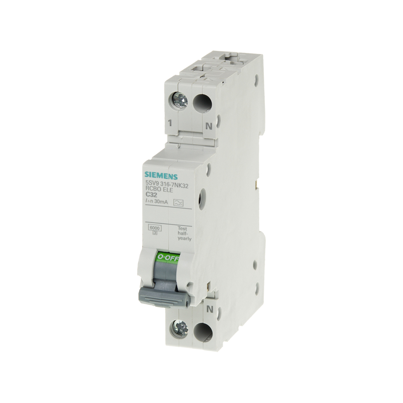 Compact Residual Current Protection Circuit Breaker 1P N Type AC 30 mA 5SV9313-1CN25 for Siemens